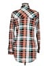 2sable 100% Polyester Plaid Teal Long Sleeve Blouse Size M - photo 2