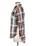 2sable 100% Polyester Plaid Teal Long Sleeve Blouse Size M - photo 5