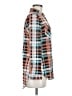 2sable 100% Polyester Plaid Teal Long Sleeve Blouse Size M - photo 4
