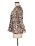Pinko Brown 3/4 Sleeve Blouse Size M - photo 5