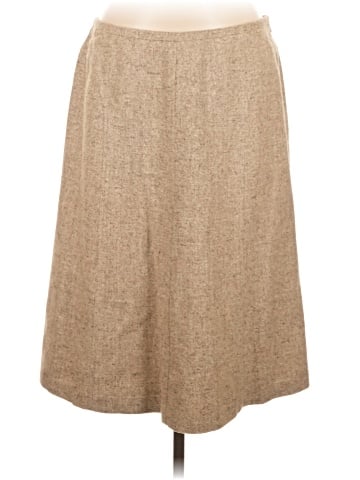 Linda Allard Ellen Tracy Silk Skirt (view 1)