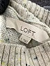 Ann Taylor LOFT Metallic Silver Pullover Sweater Size L - photo 7