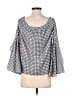 Express Gray 3/4 Sleeve Blouse Size S - photo 2