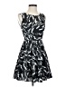 Express 100% Polyester Graphic Black Cocktail Dress Size 0 - photo 1