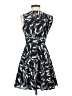 Express 100% Polyester Graphic Black Cocktail Dress Size 0 - photo 2