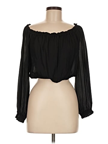 Elizabeth and James 3/4 Sleeve Silk Top (view 1)