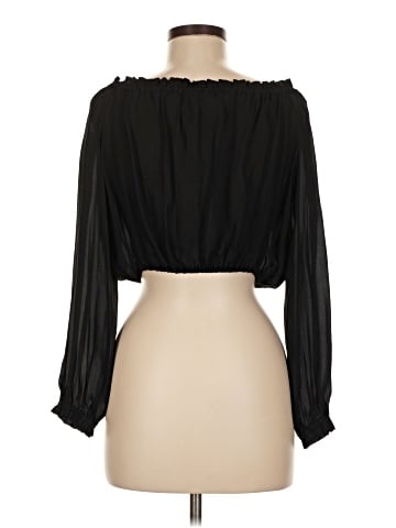 Elizabeth and James 3/4 Sleeve Silk Top (view 2)