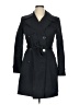 Tahari Black Blue Trenchcoat Size XL (estimated) - photo 1