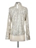 Sanctuary Metallic Silver Long Sleeve Blouse Size XS - photo 2