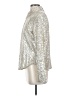 Sanctuary Metallic Silver Long Sleeve Blouse Size XS - photo 5