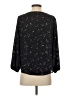 West Kei Stars Black 3/4 Sleeve Blouse Size XS - photo 2