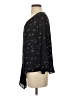 West Kei Stars Black 3/4 Sleeve Blouse Size XS - photo 5