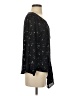West Kei Stars Black 3/4 Sleeve Blouse Size XS - photo 4