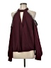 Shein Burgundy Long Sleeve Blouse Size 8 - 10 - photo 1