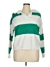 T Tahari Color Block Green Pullover Sweater Size XL - photo 1