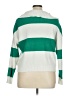 T Tahari Color Block Green Pullover Sweater Size XL - photo 2