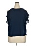 B.wear Blue Short Sleeve Blouse Size XL - photo 1
