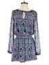 Express 100% Polyester Paisley Blue Romper Size S - photo 1