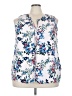 B Collection by Bobeau 100% Polyester White Sleeveless Blouse Size 3X - photo 1