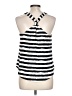 Pure Sugar 100% Polyester Silver Sleeveless Top Size L - photo 2