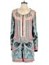 BCBGMAXAZRIA 100% Polyester Paisley Teal Blue Romper Size M - photo 1