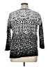 Dana Buchman 100% Cotton Animal Print Black Pullover Sweater Size XL - photo 2