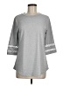 Unbranded 100% Polyester Gray 3/4 Sleeve Top Size M - photo 1