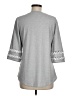 Unbranded 100% Polyester Gray 3/4 Sleeve Top Size M - photo 2