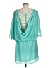 Assorted Brands 100% Polyester Solid Teal Green Casual Dress Size M - photo 2