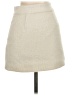 OAK + FORT Chevron-herringbone Ivory Wool Skirt Size 0 - photo 2