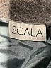 Scala 100% Silk Metallic Silver Blue Cocktail Dress Size M - photo 7