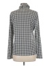 Talbots Houndstooth Silver Long Sleeve Blouse Size M - photo 2