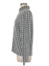 Talbots Houndstooth Silver Long Sleeve Blouse Size M - photo 5