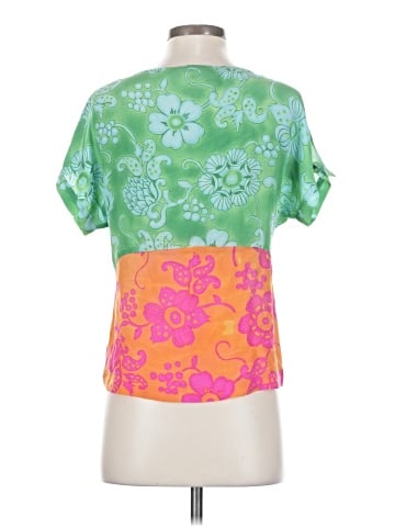 Vanessa Virginia Short Sleeve Silk Top (view 2)