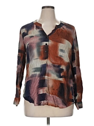 Tribal Long Sleeve Blouse (view 1)