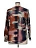 Tribal Color Block Brown Long Sleeve Blouse Size XL - photo 2