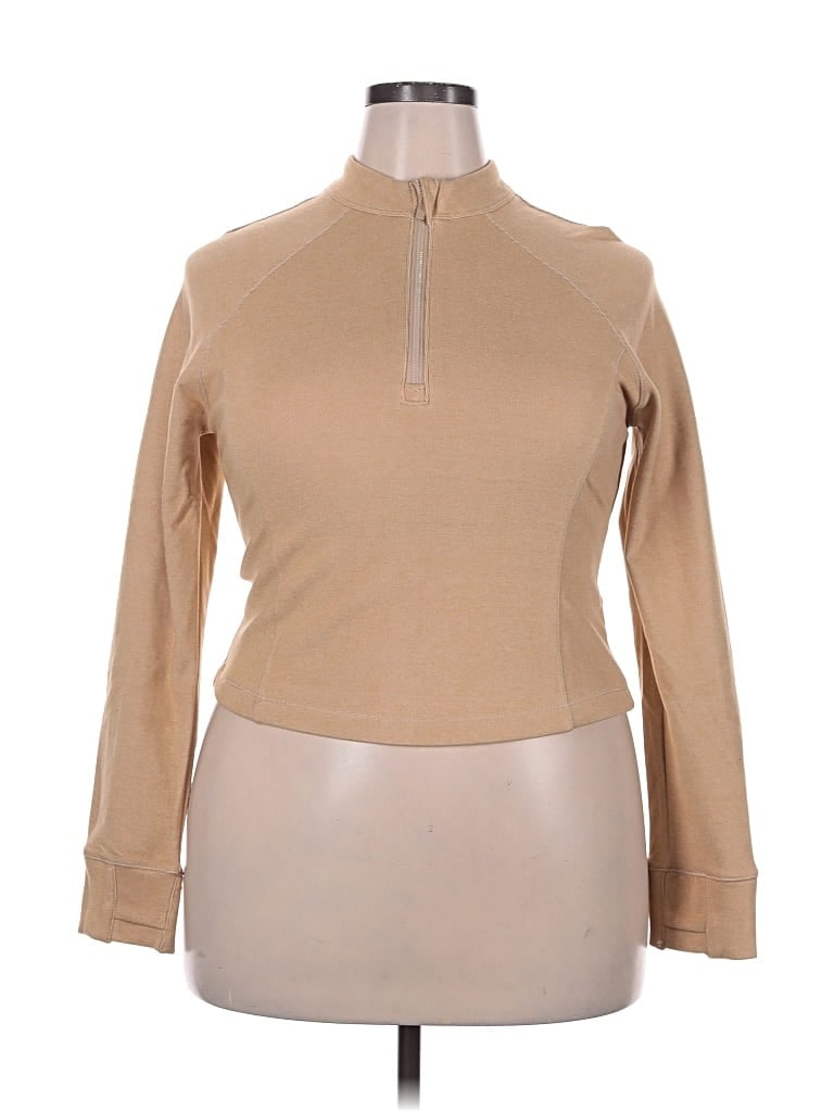 Pre-owned Rae Mode Turtleneck Sweater In Tan