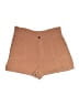 Charlotte Russe 100% Polyester Solid Brown Khaki Shorts Size XL - photo 1