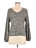 Eyeshadow Metallic Gray Pullover Sweater Size M (estimated) - photo 1