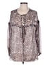 Unbranded Animal Print Brown Long Sleeve Blouse One size (estimated) - photo 1