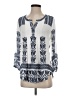 Daniel Rainn 100% Rayon Blue 3/4 Sleeve Blouse Size S - photo 1