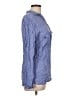 Splendid Blue Long Sleeve Blouse Size L - photo 4
