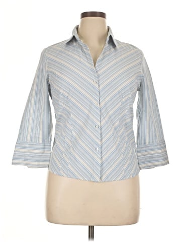 Worthington 3/4 Sleeve Button-Down Shirt (view 1)