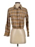 Aiden 100% Cotton Plaid Brown Long Sleeve Button-Down Shirt Size S - photo 1