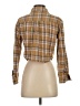 Aiden 100% Cotton Plaid Brown Long Sleeve Button-Down Shirt Size S - photo 2