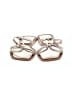 Azalea Wang Ivory Gold Sandals Size 7 - photo 2