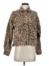 Cotton On 100% Cotton Animal Print Brown Jacket Size 4 - photo 1