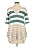 Puella Stripes Teal Short Sleeve Top Size XS - photo 2