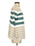 Puella Stripes Teal Short Sleeve Top Size XS - photo 4