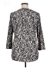 Dana Buchman Animal Print Silver 3/4 Sleeve Blouse Size XL - photo 2